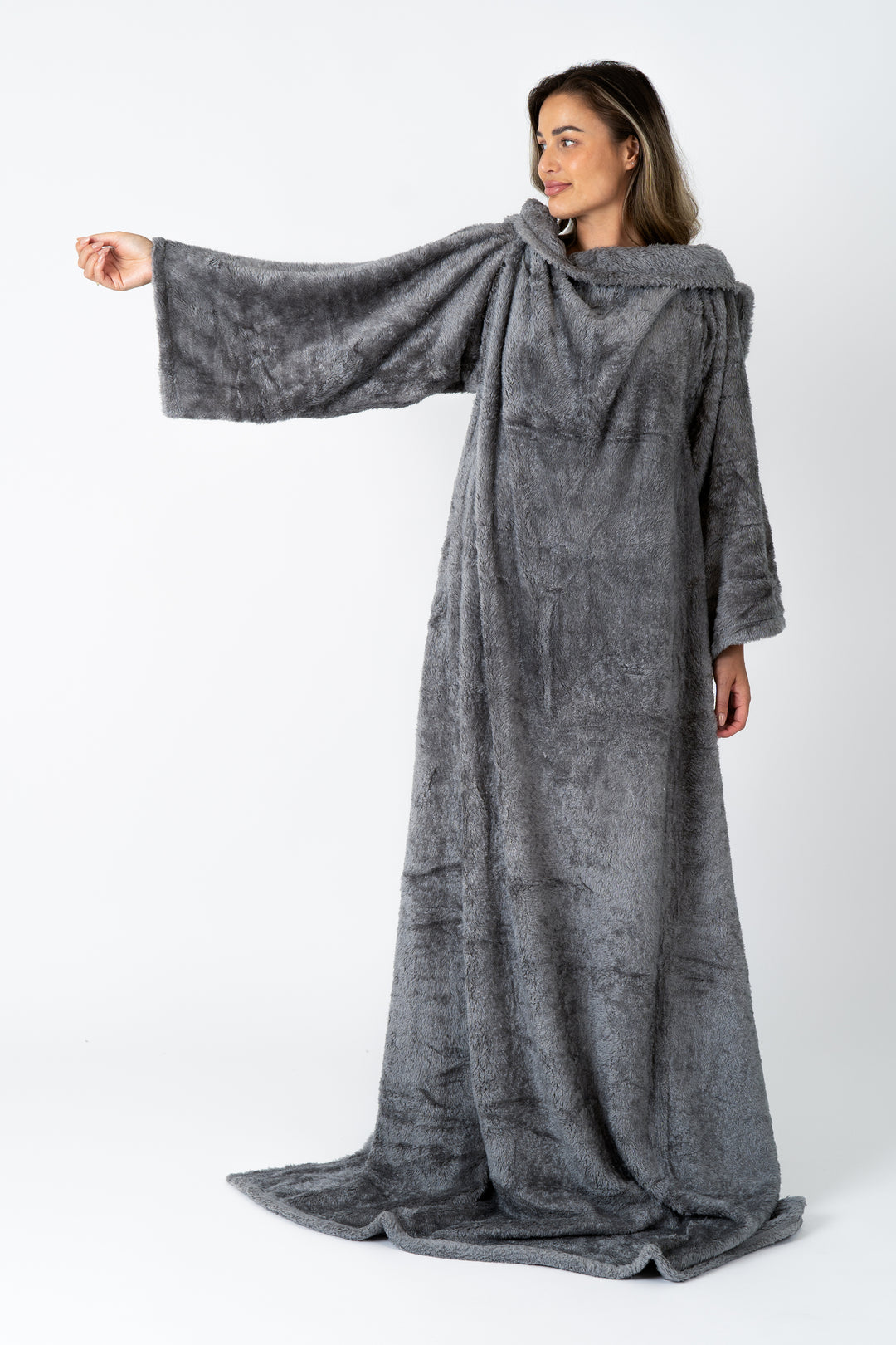 Snuggie - Deken met Mouwen - Dark Grey