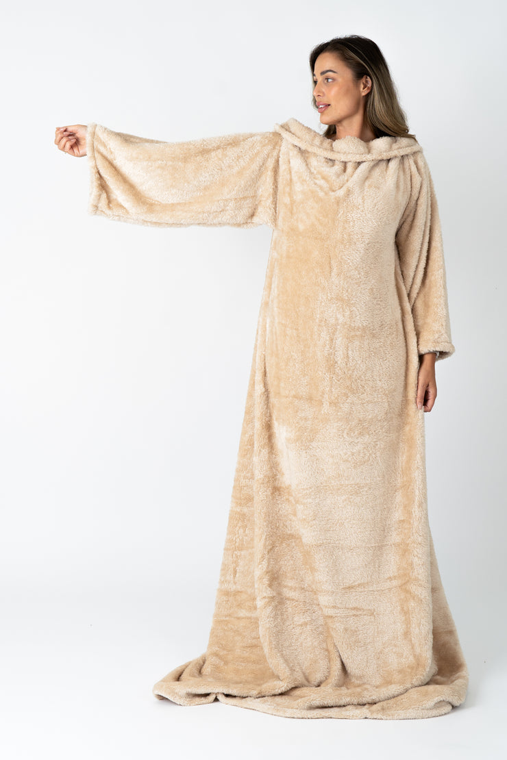 Snuggie - Deken met Mouwen - Beige