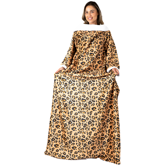 Snuggie - Deken met mouwen - Leopard