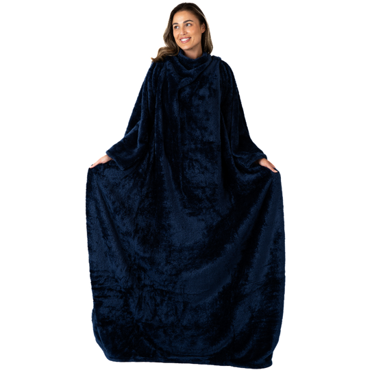 Snuggie - Deken met Mouwen - Dark Blue