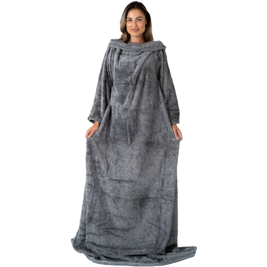 Snuggie - Deken met Mouwen - Dark Grey