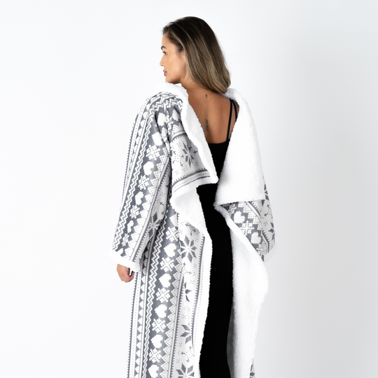 Snuggie - Deken met Mouwen - Nordic Grey