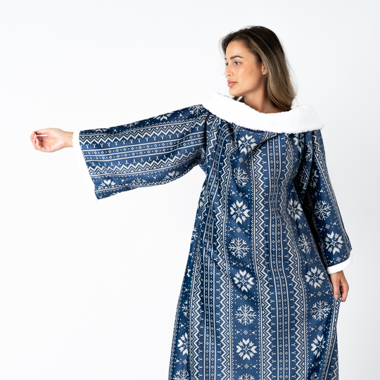 Snuggie - Deken met Mouwen - Ocean Blue