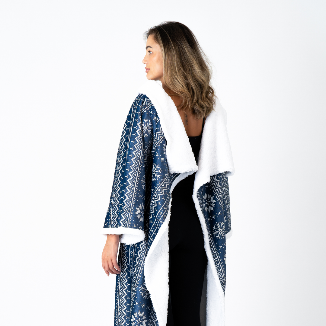 Snuggie - Deken met Mouwen - Ocean Blue