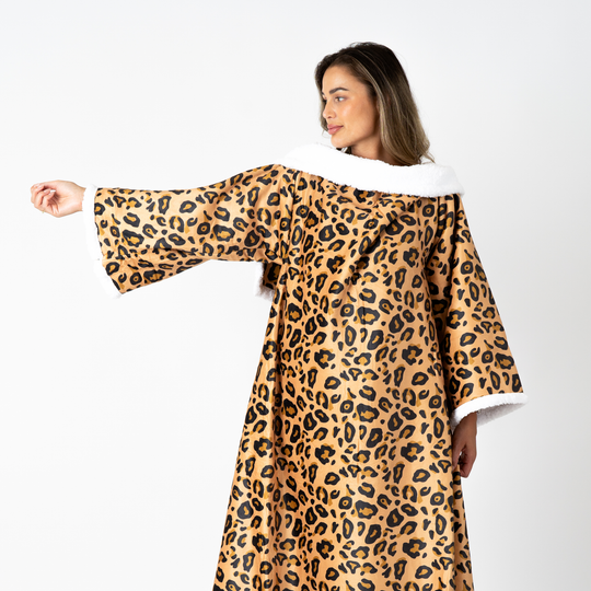 Snuggie - Deken met mouwen - Leopard