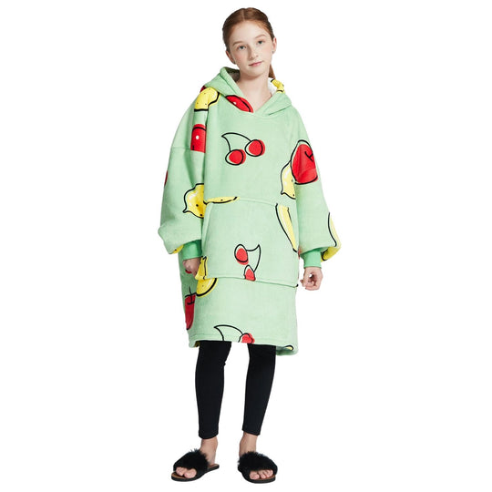 Hoodie Deken - Fruity Green Noony Kids