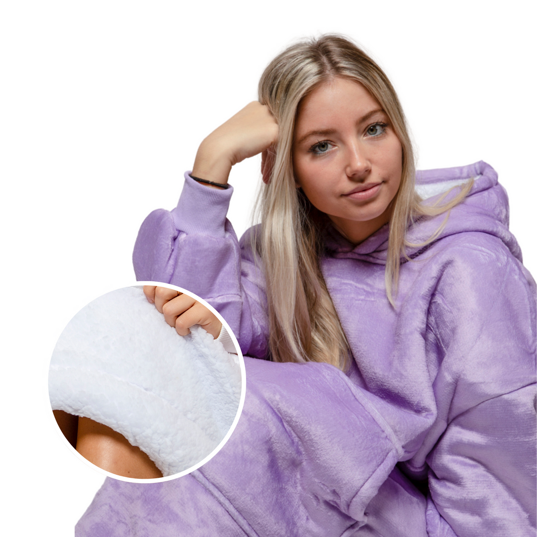 Hoodie Deken - Purple Noony