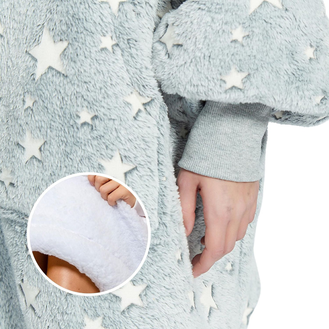 Hoodie Deken - Luminous Grey Noony Kids