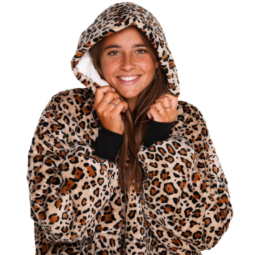 Hoodie Deken - Leopard Noony