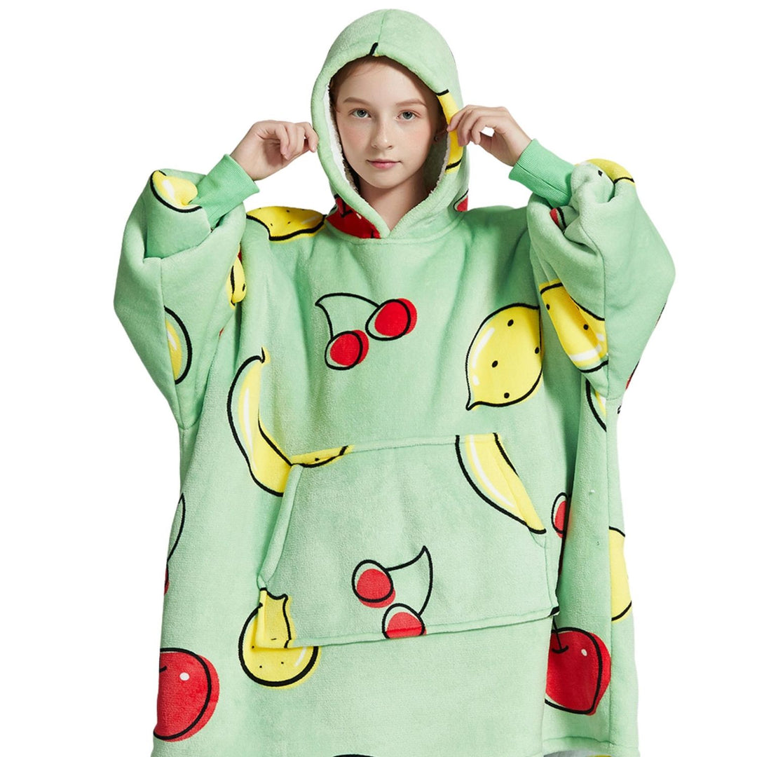 Hoodie Deken - Fruity Green Noony Kids