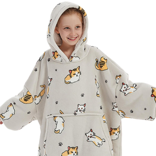 Hoodie Deken - Cat Noony Kids