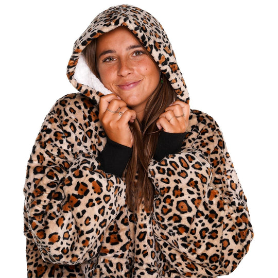 Hoodie Deken - Leopard Noony