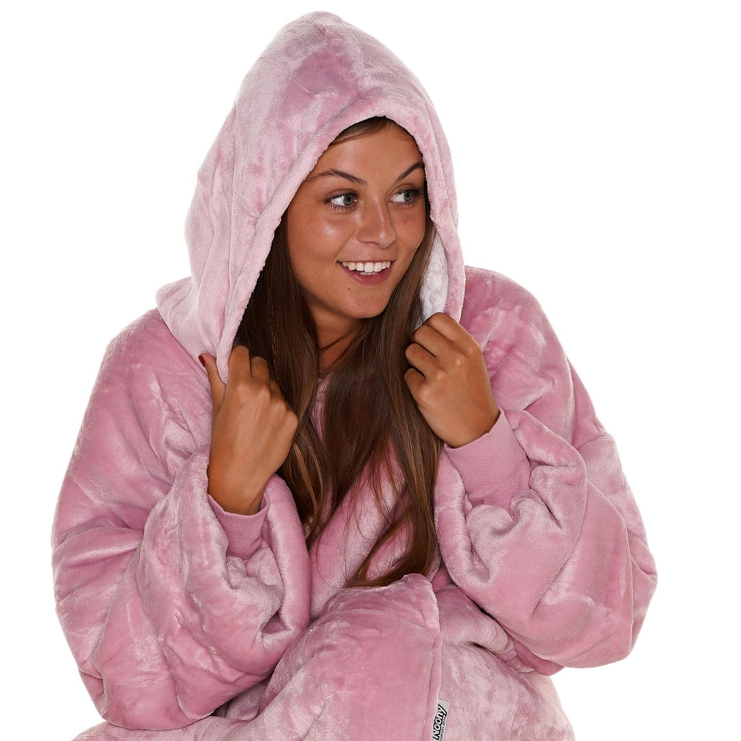 Hoodie Deken - Pink Noony