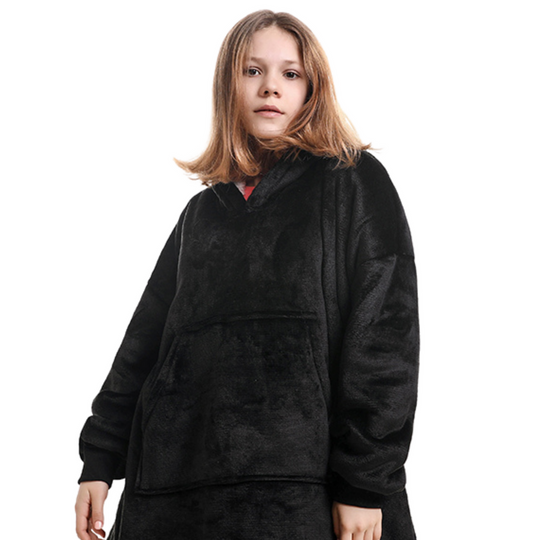 Hoodie Deken - Black Noony Kids