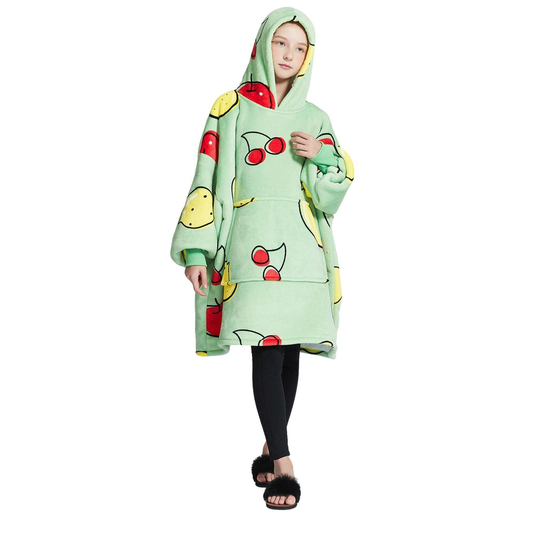 Hoodie Deken - Fruity Green Noony Kids