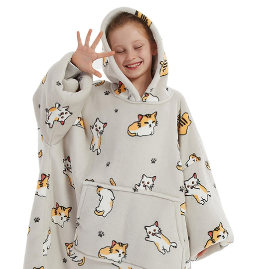 Hoodie Deken - Cat Noony Kids