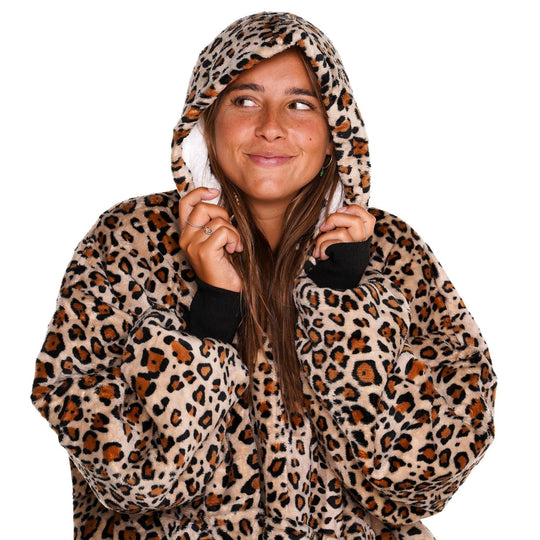 Hoodie Deken - Leopard Noony